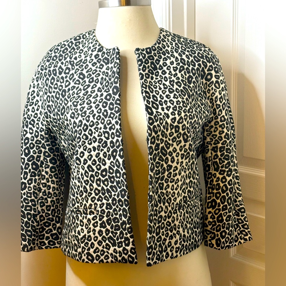 Ann Taylor Jacket Animal Print